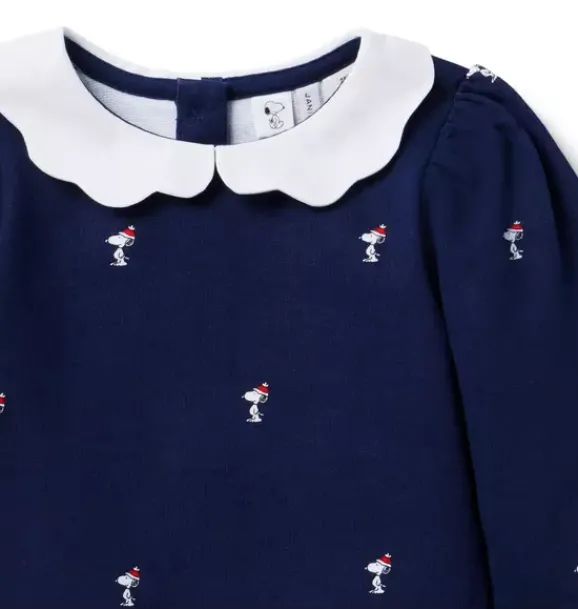 Janie and Jack Sweaters & Sweatshirts-PEANUTS™ Snoopy Santa Collar Sweatshirt merchant marine snoopy santa