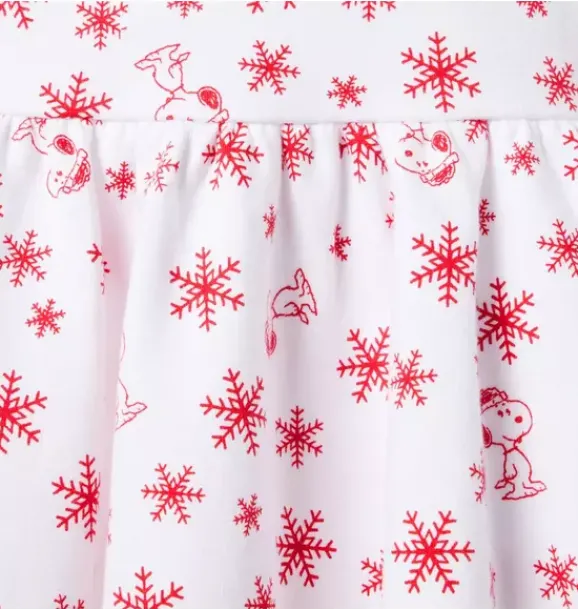 Janie and Jack Dresses-PEANUTS™ Snoopy Snowflake Dress ivory snoopy snowflake