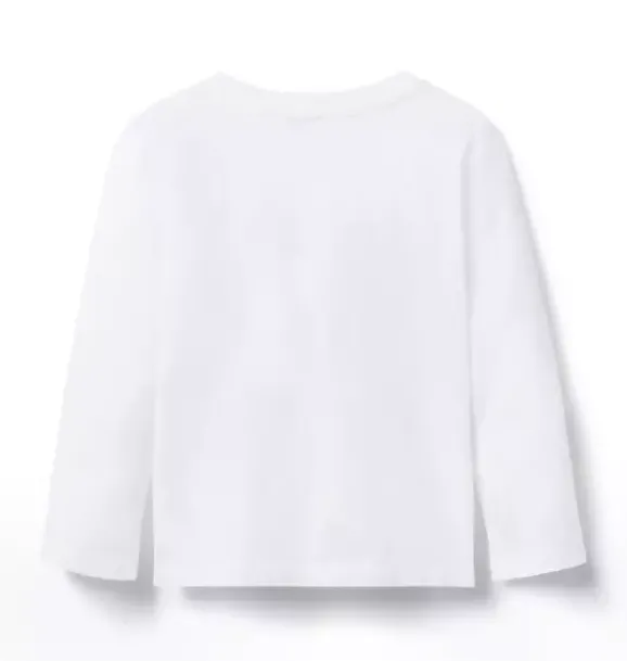 Janie and Jack Long Sleeve Tops-PEANUTS™ Snoopy Tee ivory