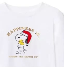 Janie and Jack Long Sleeve Tops-PEANUTS™ Snoopy Tee ivory