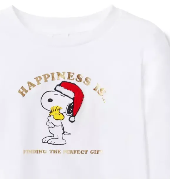 Janie and Jack Long Sleeve Tops-PEANUTS™ Snoopy Tee ivory