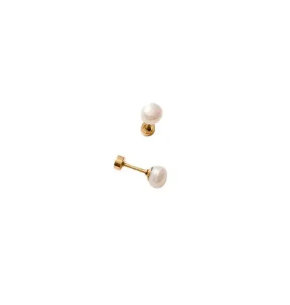 Janie and Jack Kids Accessories|Jewelry-Pearl Stud Earrings white