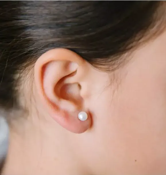 Janie and Jack Kids Accessories|Jewelry-Pearl Stud Earrings white