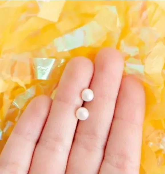Janie and Jack Kids Accessories|Jewelry-Pearl Stud Earrings white