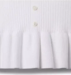 Janie and Jack Sweaters & Sweatshirts-Peplum Sweater Top white