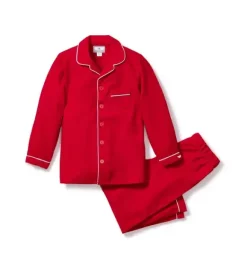Janie and Jack Petite Plume|Pajama Sets-Petite Plume Flannel Pajama Set red
