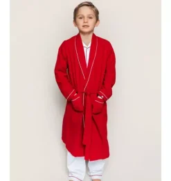 Janie and Jack Petite Plume|Family Matching Pajamas-Petite Plume Flannel Robe red