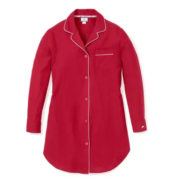 Janie and Jack Pajamas|Petite Plume-Petite Plume Women's Flannel Nightshirt red