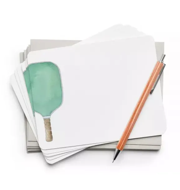 Janie and Jack Stationery-Pickleball Flat Notes multi