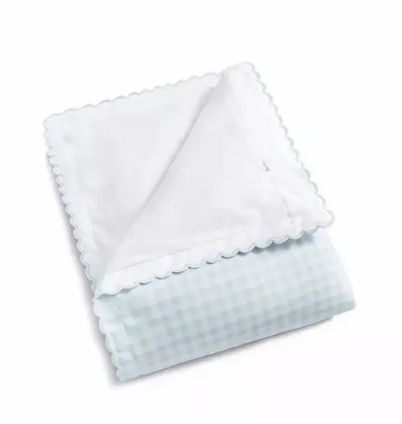 Janie and Jack Nursery|Blankets And Quilts-Picnic Gingham Baby Duvet Set - blue