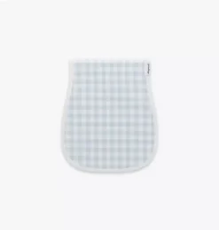 Janie and Jack Nursery-Picnic Gingham Burp Cloth - blue