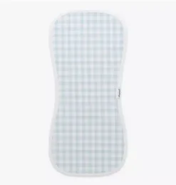 Janie and Jack Nursery-Picnic Gingham Burp Cloth - blue