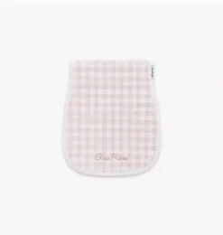 Janie and Jack Nursery-Picnic Gingham Burp Cloth - pink