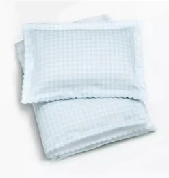 Janie and Jack Blankets And Quilts-Picnic Gingham Toddler Duvet Set - blue