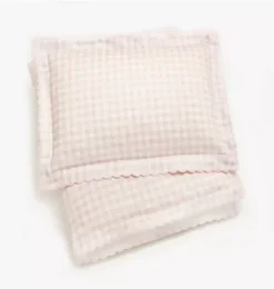 Janie and Jack Blankets And Quilts-Picnic Gingham Toddler Duvet Set - pink