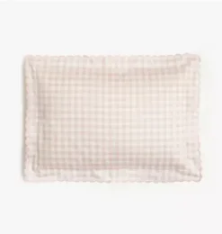 Janie and Jack Bedding Basics-Picnic Gingham Toddler Pillow Set - pink