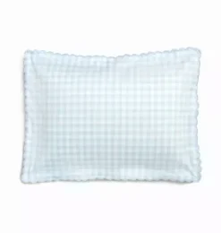 Janie and Jack Bedding Basics-Picnic Gingham Toddler Pillow Set - blue