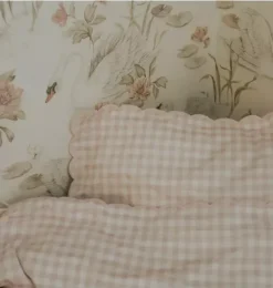 Janie and Jack Nursery|Blankets And Quilts-Picnic Gingham Twin Set - pink