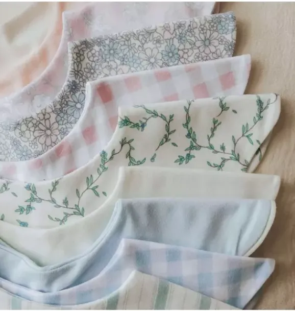 Janie and Jack Feeding Accessories|Nursery-Picnic Gingham Winglet Bib - pink