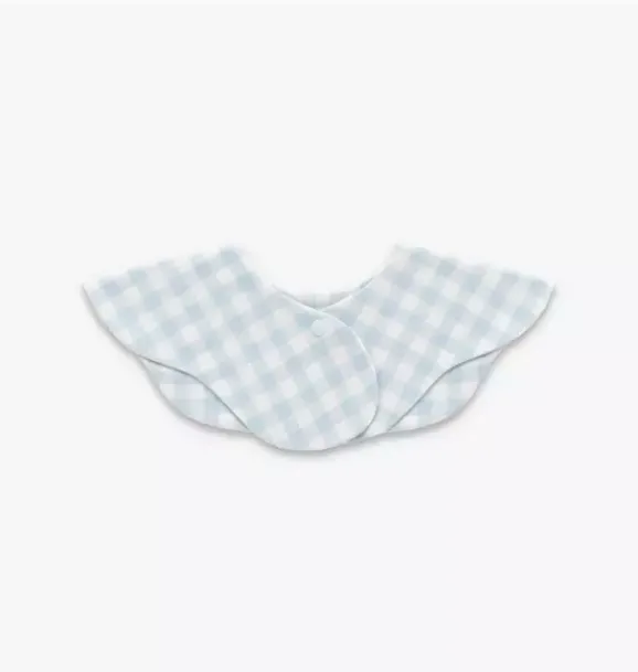 Janie and Jack Nursery|Feeding Accessories-Picnic Gingham Winglet Bib - blue