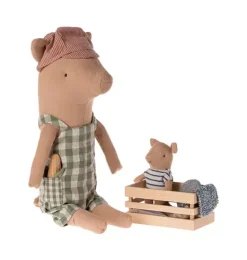 Janie and Jack Stuffed Animals-Pig - Boy multi
