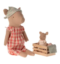 Janie and Jack Stuffed Animals-Pig - Girl multi