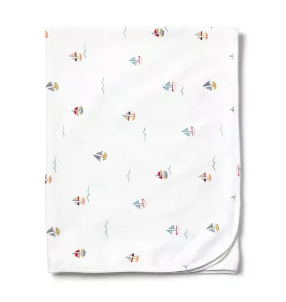 Janie and Jack Baby Accessories|Nursery-Pima Baby Blanket in bateau