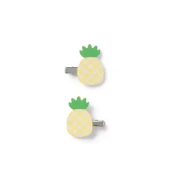 Janie and Jack Hair-Pineapple Barrette Set light yellow