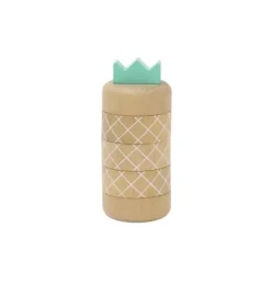 Janie and Jack Development Toys-Pineapple Topple Game & Stacker - Natural multi