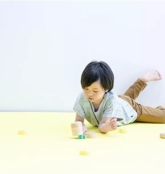 Janie and Jack Development Toys-Pineapple Topple Game & Stacker - Natural multi