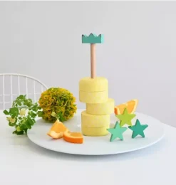 Janie and Jack Development Toys-Pineapple Topple Game & Stacker - Yellow multi