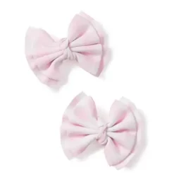Janie and Jack Kids Accessories|Petite Plume-2- Pack Hair Bows pink gingham
