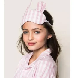 Janie and Jack Kids Accessories|Petite Plume-Bunny Eye Mask pink gingham