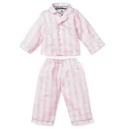 Janie and Jack Petite Plume-DOLL PAJAMAS pink gingham