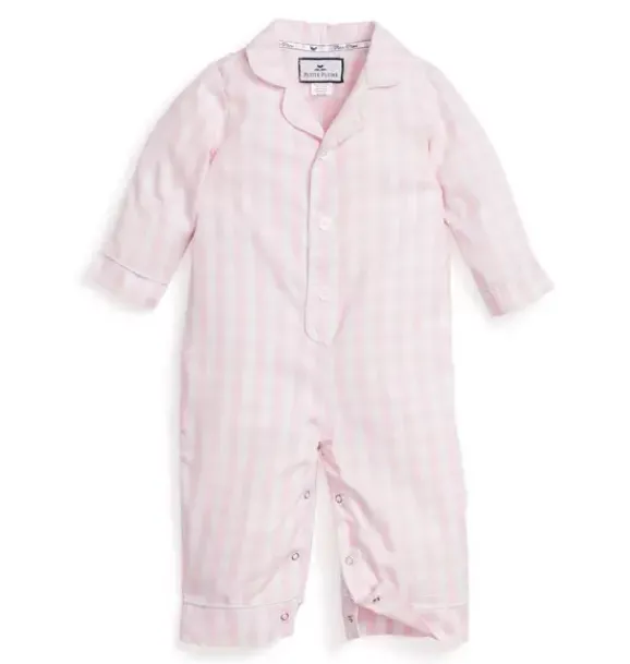 Janie and Jack Baby Pajamas|Petite Plume-Romper pink gingham