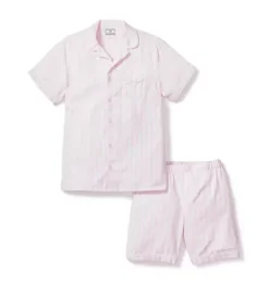 Janie and Jack Kids Pajamas|Petite Plume-Short Set pink gingham