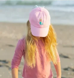 Janie and Jack Kids Accessories-Mermaid Bow Baseball Hat pink