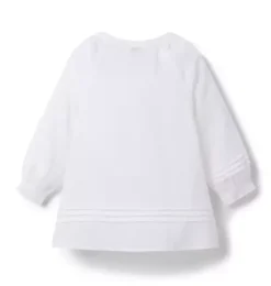 Janie and Jack Accessories|Girl-Pintuck Swim Cover-Up white