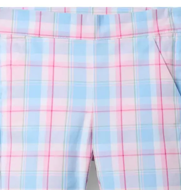 Janie and Jack Pants|Matching Sets-Plaid Canvas Pant blue skies plaid