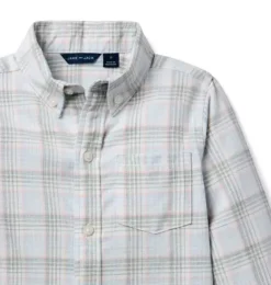Janie and Jack Shirts-Plaid Flannel Shirt jet ivory plaid