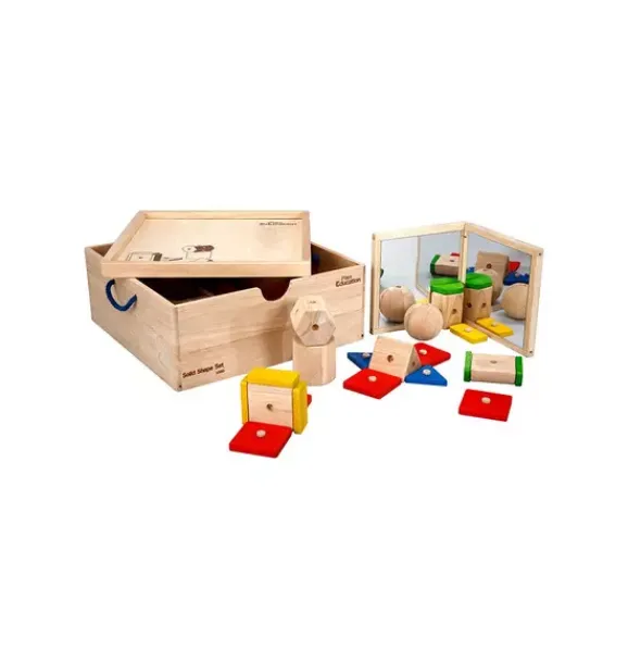 Janie and Jack Development Toys-Plan Education Solid Shape Set multi