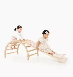 Janie and Jack Playroom-Play Gym Slide natural
