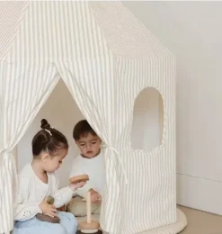 Janie and Jack Playroom-Play Tent - cafe stripe
