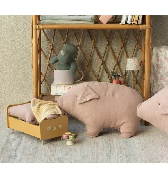 Janie and Jack Stuffed Animals-Polly Pork, Medium pink