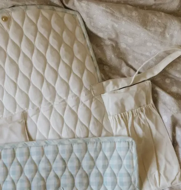 Janie and Jack Nursery|Diapering-Portable Changing Pad - Gingham blue
