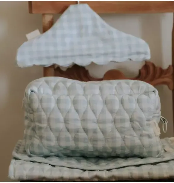 Janie and Jack Nursery|Diapering-Portable Changing Pad - Gingham blue