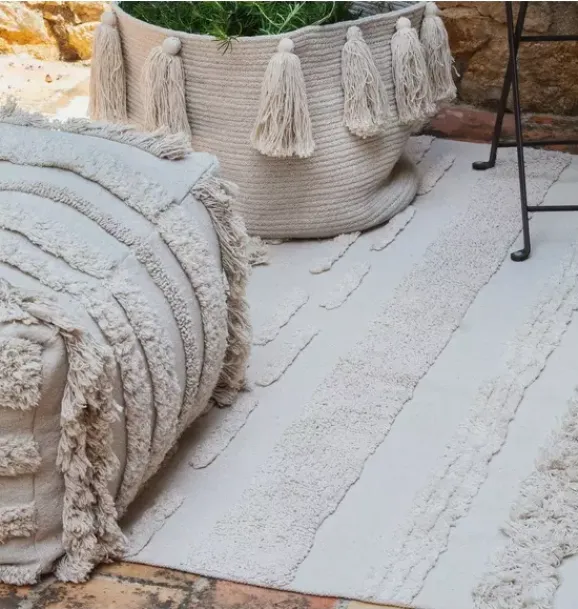 Janie and Jack Decorative Pillows And Throws-Pouf Air natural