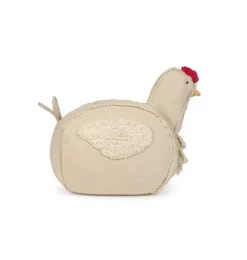 Janie and Jack Decorative Pillows And Throws-Pouf Chicken natural