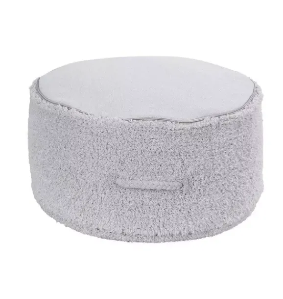 Janie and Jack Decorative Pillows And Throws-Pouf Chill Grey pearl