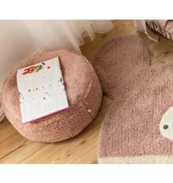 Janie and Jack Decorative Pillows And Throws-Pouf Chill Vintage Nude rose